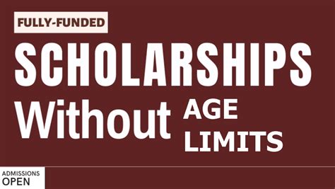 Is there an age limit on scholarships